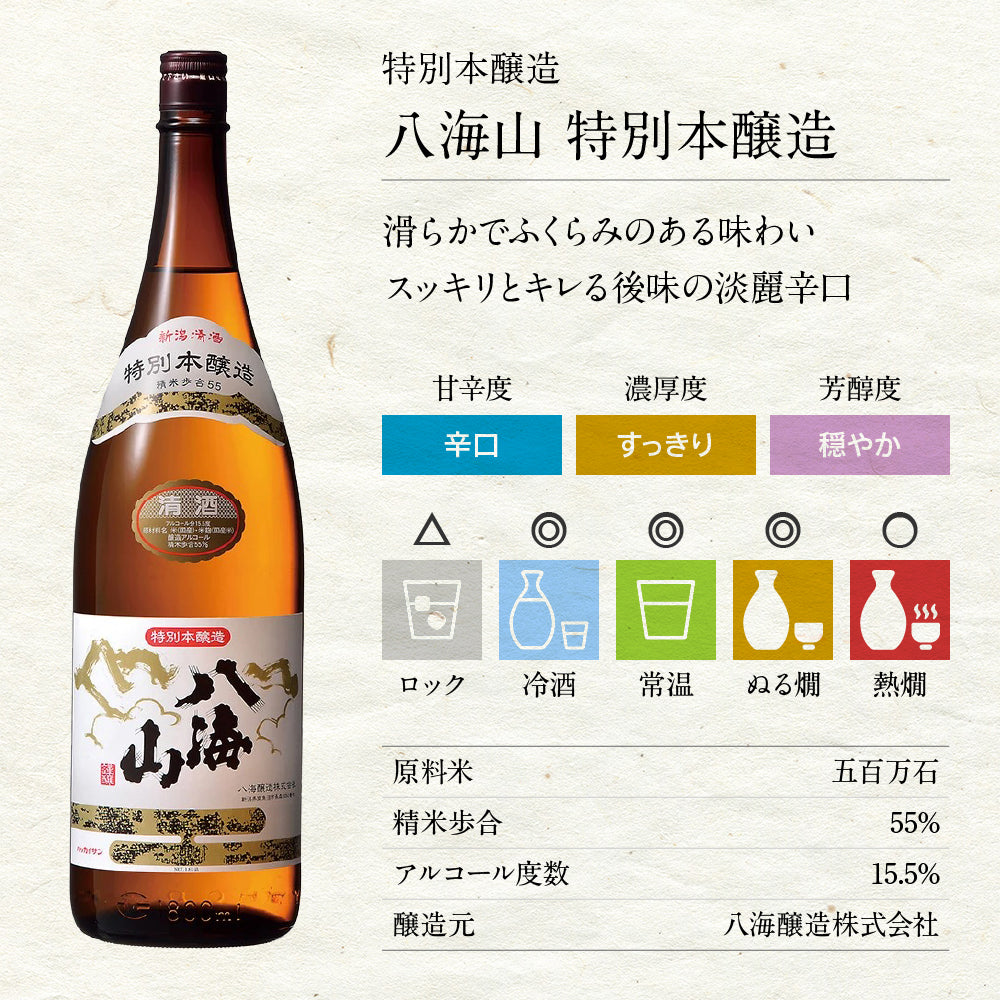 日本酒飲み比べセット 1800ml 6本 1806A(送料込) 雪中梅 八海山 久保田 越乃寒梅 かたふね 千代の光
