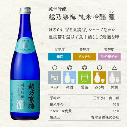 日本酒飲み比べセット 720ml 4本 7204B（送料込） 雪中梅 八海山 久保田 越乃寒梅