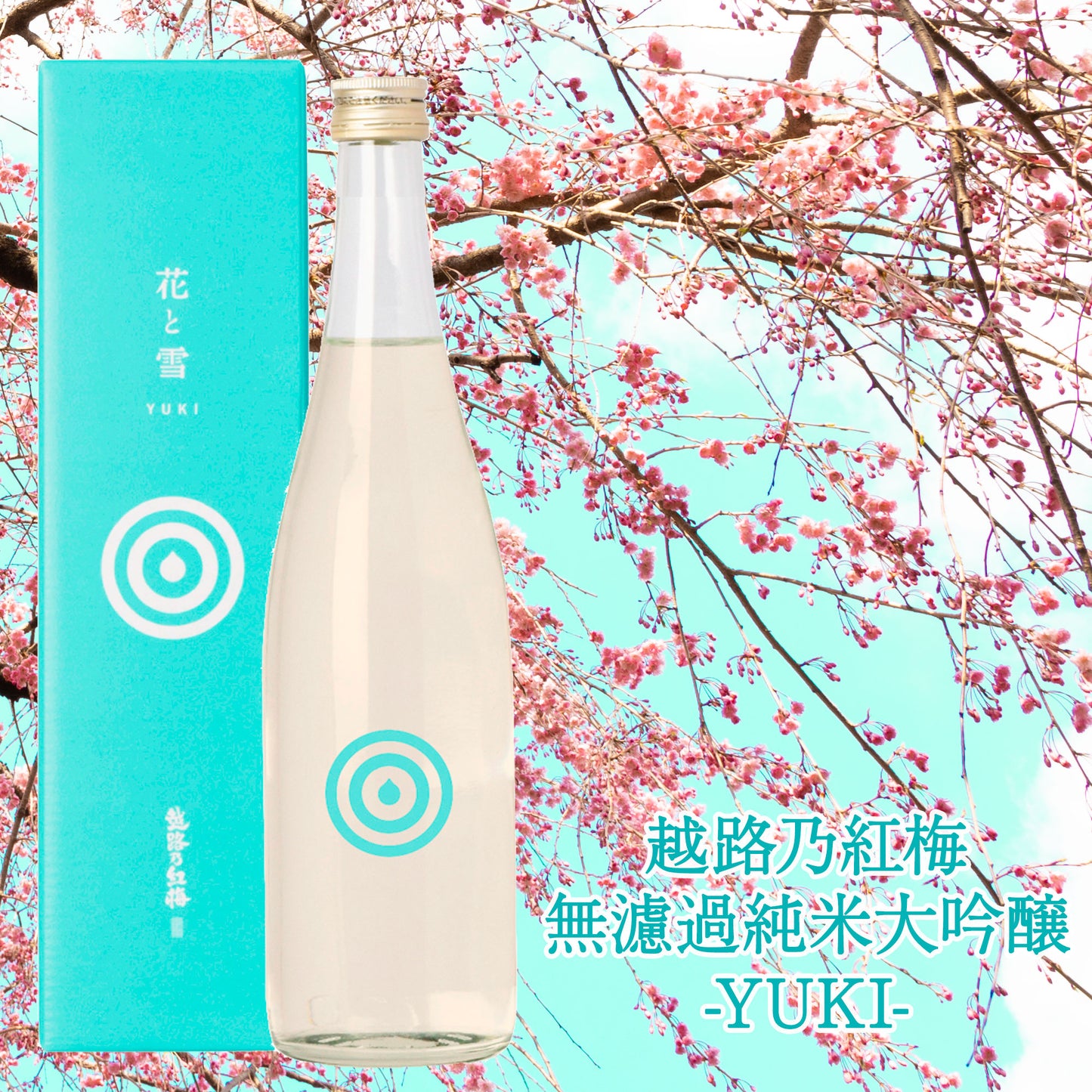 越路乃紅梅 花と雪YUKI 無濾過純米大吟醸 生原酒