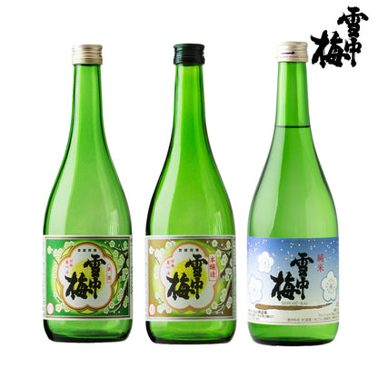 雪中梅　飲み比べセット　B（普通酒、本醸造、純米）