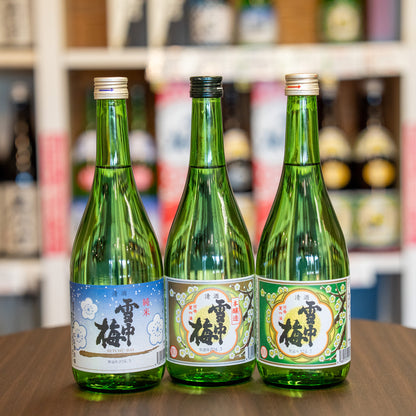雪中梅　飲み比べセット　B（普通酒、本醸造、純米）