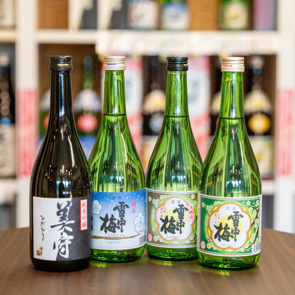雪中梅　飲み比べセット　C（普通酒、本醸造、純米、美守）